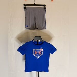 Under Armour Blue and Gray Kids Matching Set